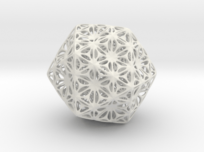 Truncated Icosahedron Stellated ds 75mm 3d printed 