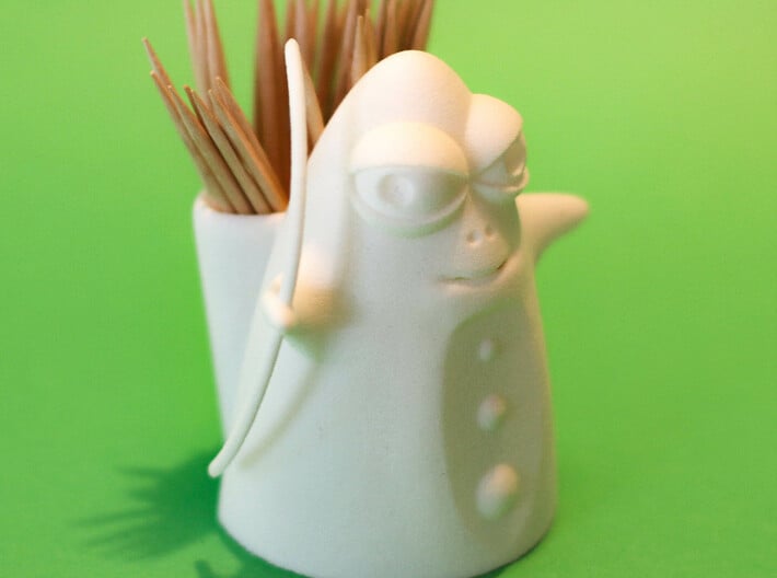Archer Toothpick Holder  3d printed Photo with toothpicks