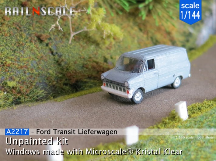 Ford Transit Kastenwagen (1/144) 3d printed