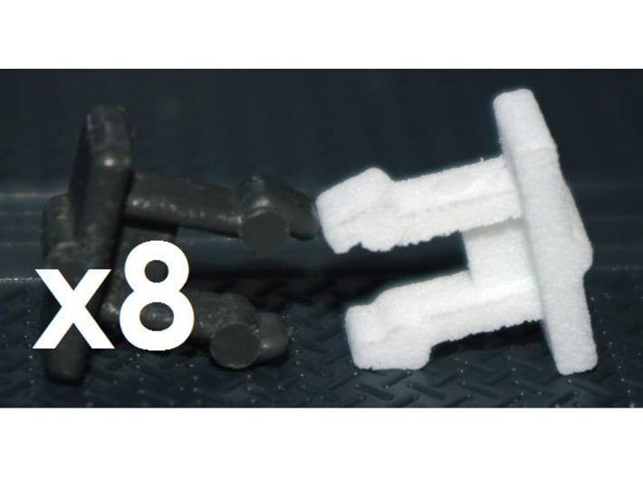 USS Flagg Replacement Deck Clips (x8) 3d printed