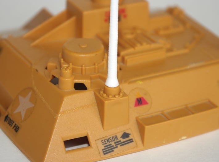 Mauler Rare Parts Set:Tow Cable, Antenna, Launcher 3d printed Antenna set printed in white nylon material...