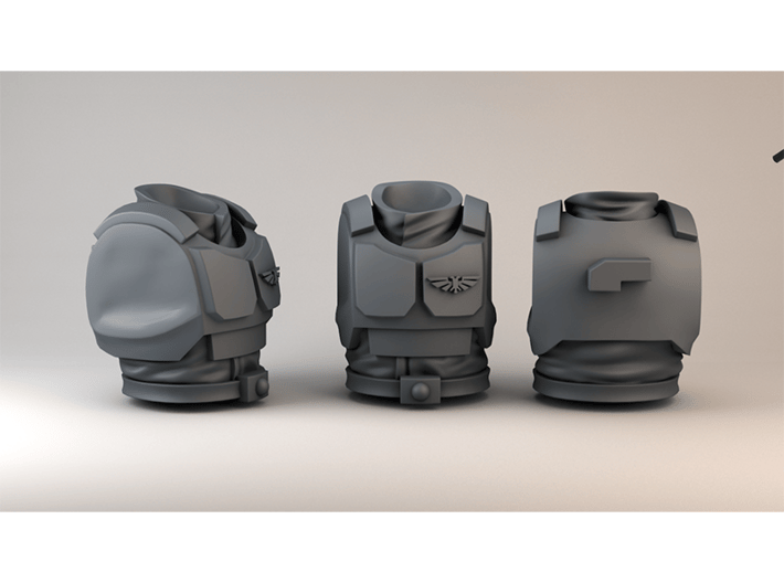 Imperial Guard Normal Ratio Chest Armor 3d printed 