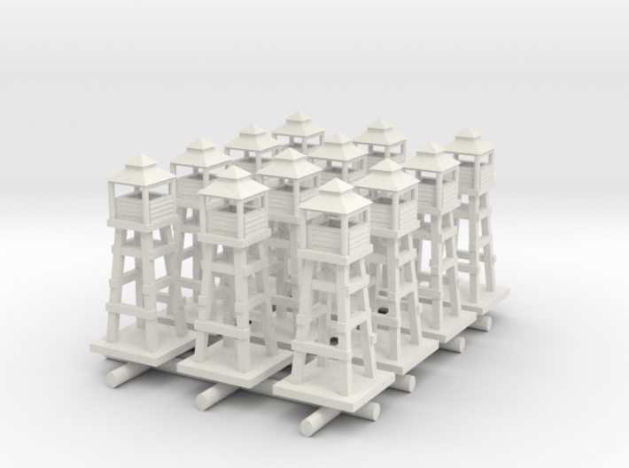 1/285 Airport Tower/Watch tower x12 3d printed 