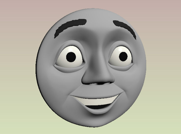 Thomas Face V4 (Spong) OO 3d printed With 3D Eyebrows