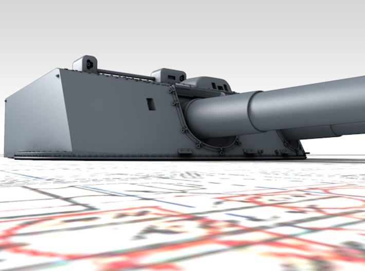 1/700 Kaiser Class 30.5cm (12") SK L/50 Guns x5 3d printed 3d render showing product detail