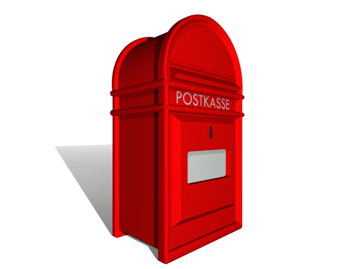 x4 Post og Telegrafvæsenet - Postkasse 1/87 by FagerliModels
