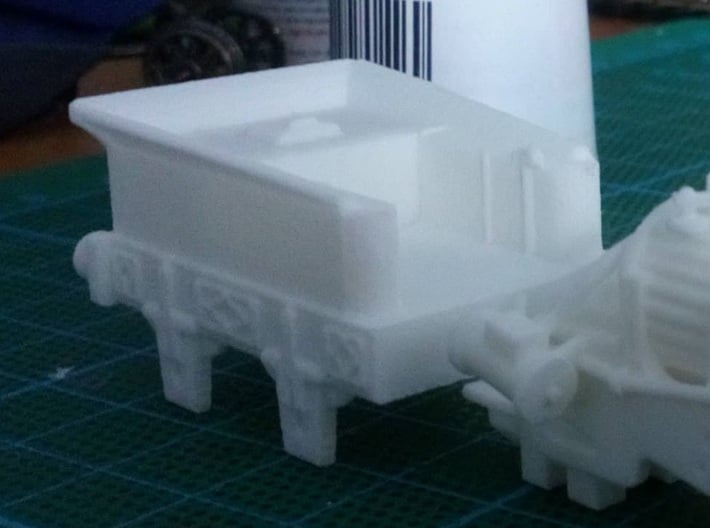 00 Scale Rebuilt Rocket Tender Scratch Aid 3d printed WNV as-printed (image kindly supplied by a customer).