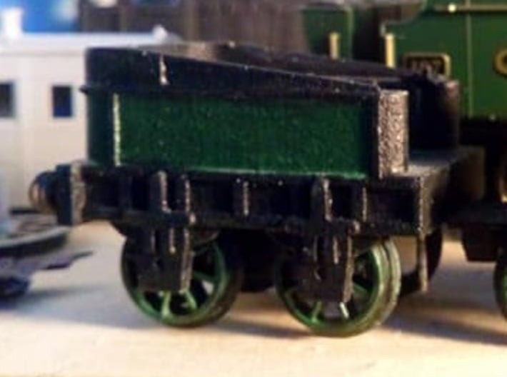 00 Scale Northumbrian Tender Scratch Aid 3d printed WNV painted (image kindly supplied by a customer).