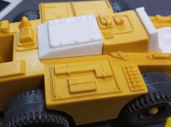 USS Flagg Tow Vehicle Engine Cover 3d printed 