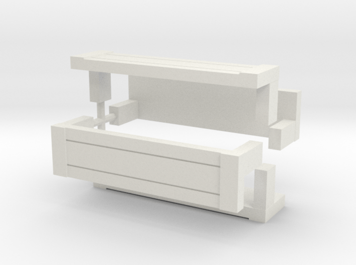 1:76th cantilever benches 3d printed 