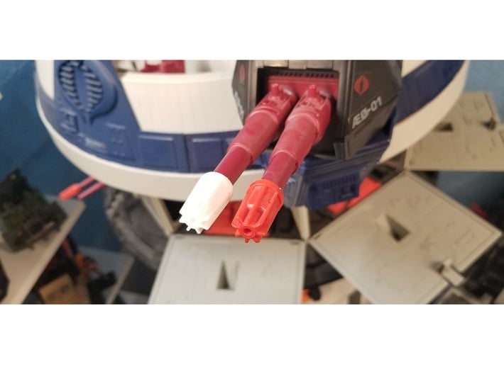 Terror Drome Large Cannon Tips (x4) 3d printed 