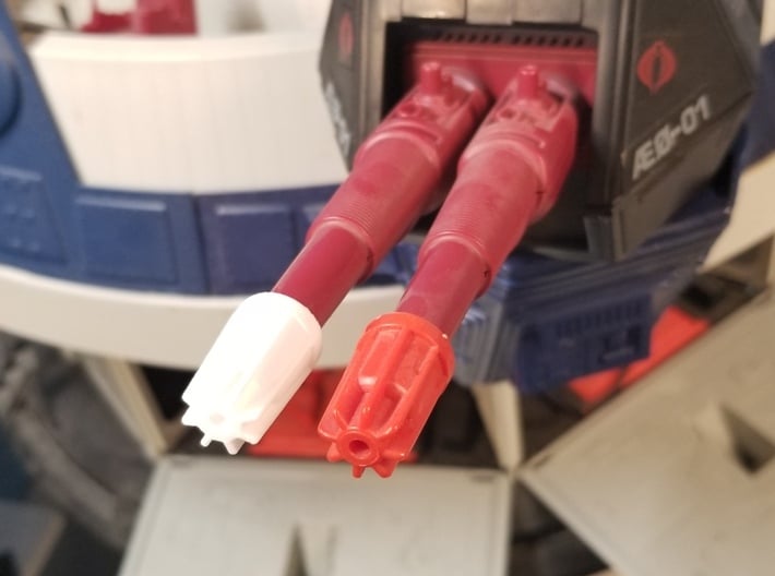Terror Drome Large Cannon Tips (x4) 3d printed 