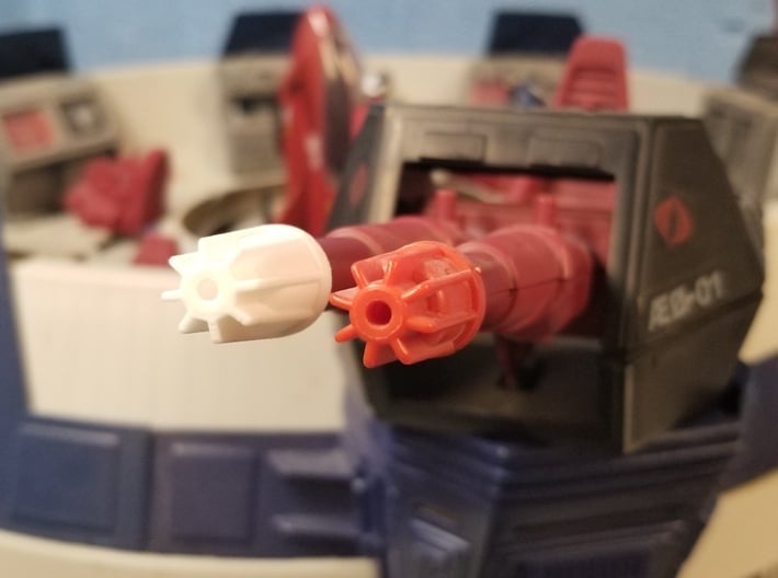 Terror Drome Cannon Tips (Small and Large, 4 each) 3d printed 