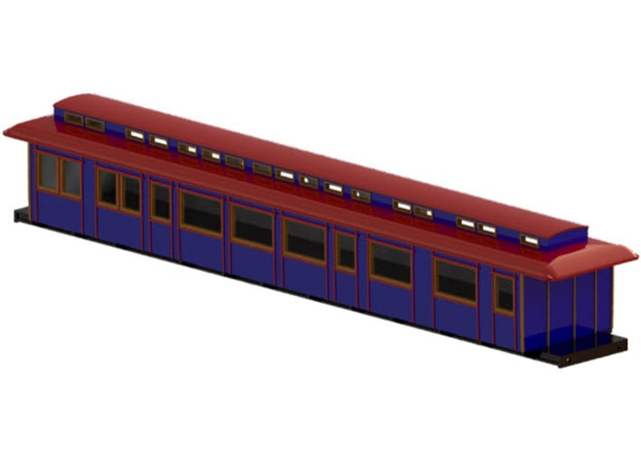 ABo3 model 97 - Swedish passenger wagon 3d printed CAD-model