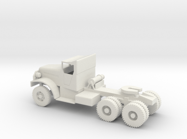 1/72 Scale White 6x6 Tractor 3d printed 