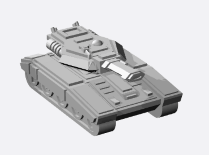 One of each tank design (but 2x Growlers) 3d printed Mk1a Seige Tank