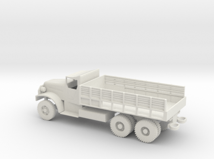 1/87 Scale White 6-ton 6x6 Cargo Truck LWB 3d printed