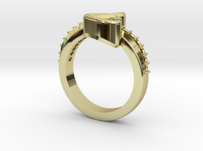 Heart Shape Ring 3d printed 