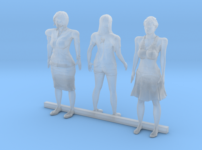 O Scale Standing Women 4 3d printed This is a render not a picture