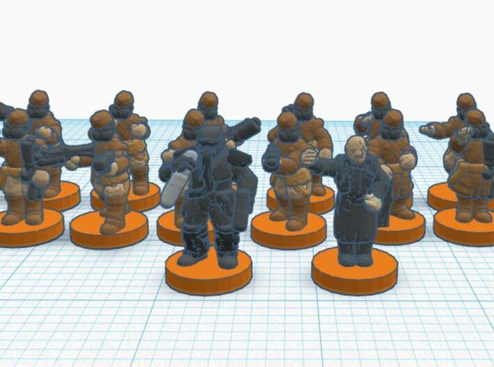 ISB Elites and Characters 3d printed 