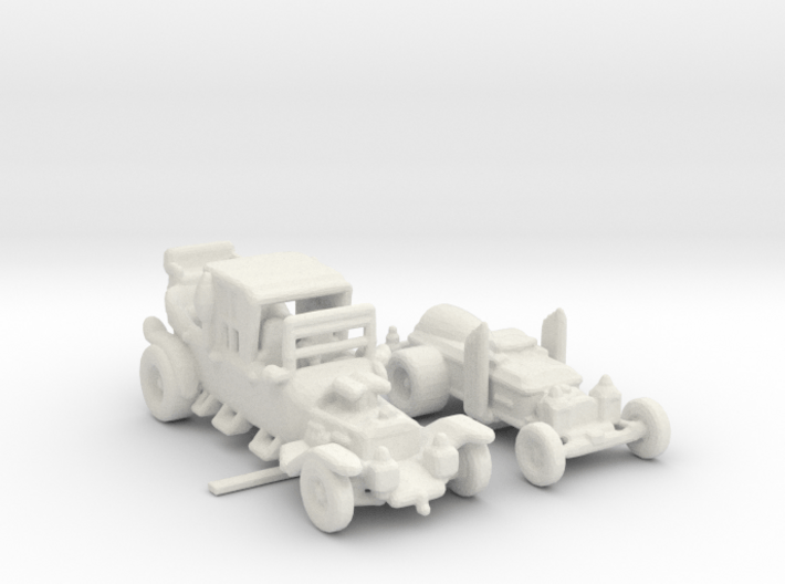 Munster Koach Dragula white plastic only 160 Scale 3d printed 