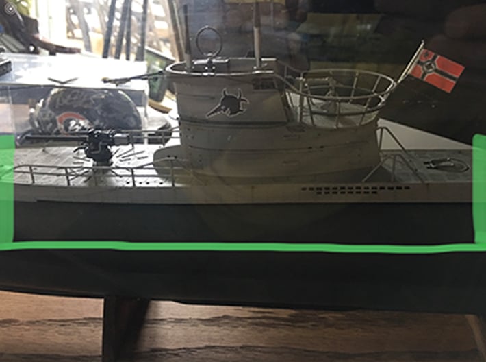 1/35 DKM U-boot VII/C Conning Hull-Deck Kit 3d printed 