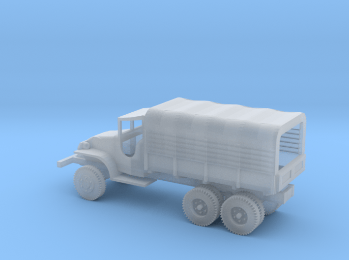 1/100 Scale  GMC CCKW 2.5 ton Truck with cover 3d printed 