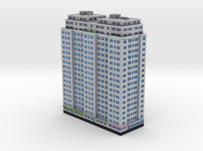 New York Set 1 Residential Building 2 x 4 3d printed 