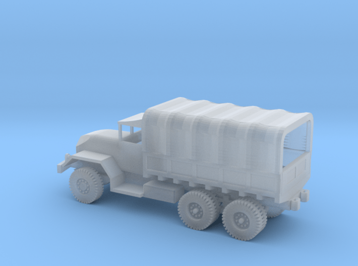 1/100 Scale M54 5 ton 6x6 Truck with cover 3d printed