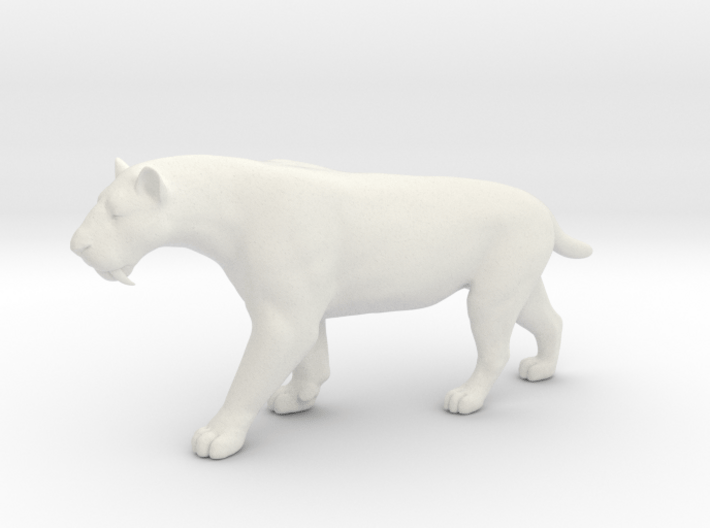 Smilodon Saber-Toothed Cat 1/20 Scale Model 3d printed 