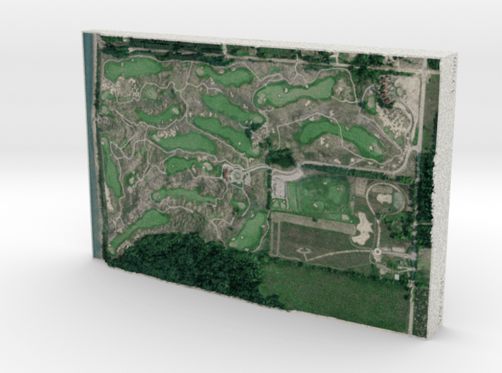 Arcadia Bluffs Golf Course, Michigan, USA, 1:7500 3d printed 
