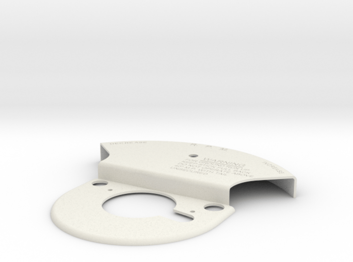P51 throttle Front plate 3d printed