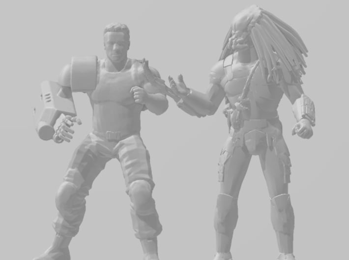 Predator No Mask Miniature for scifi games and rpg 3d printed