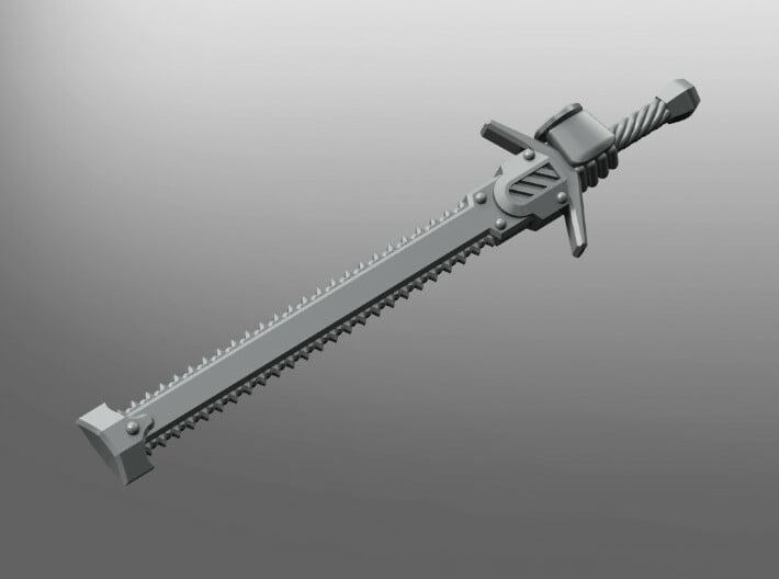Execution pattern Chainclaymore (left hand) 3d printed 