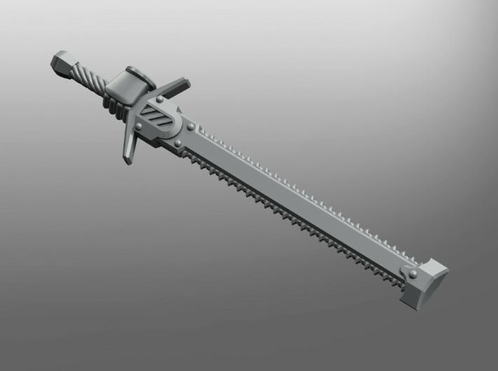 Execution pattern Chainclaymore (right hand) 3d printed 