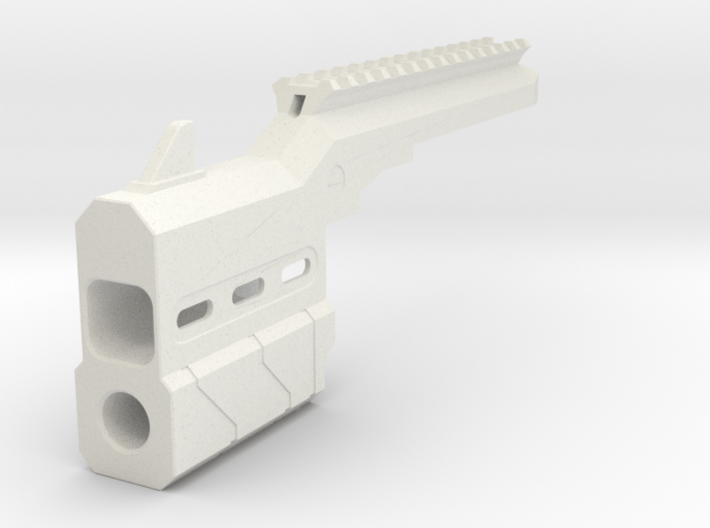 Proctor Barrel Mod with Top Rail for HammerShot 3d printed