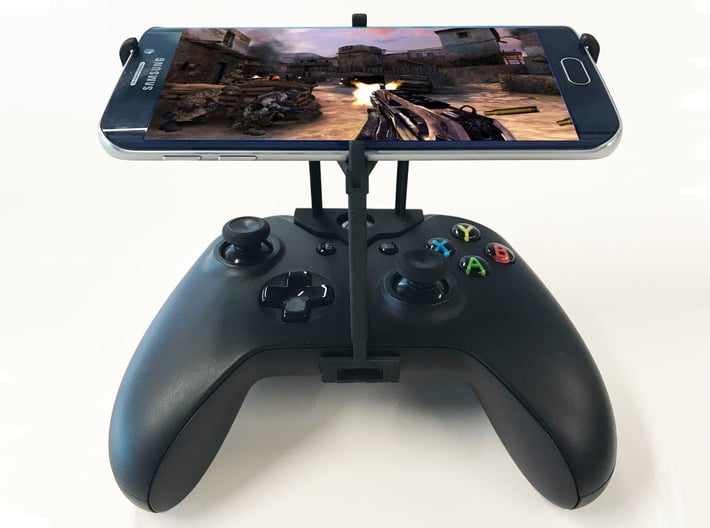 Xbox One S controller & Samsung Galaxy A10s - Over 3d printed Xbox One S UtorCase - Over the top - Front
