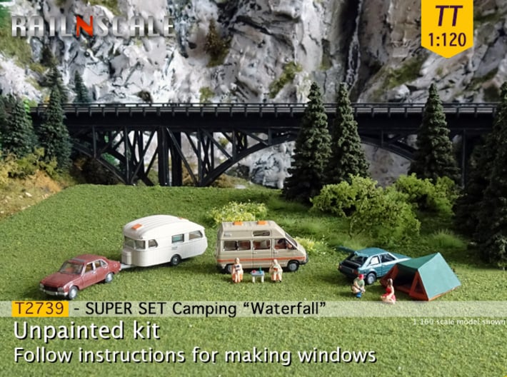 SUPER SET Camping "Waterfall" (TT 1:120) 3d printed 