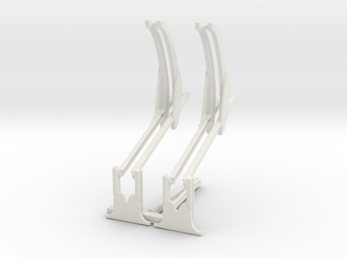 Davit set with support 3d printed This is a render not a picture
