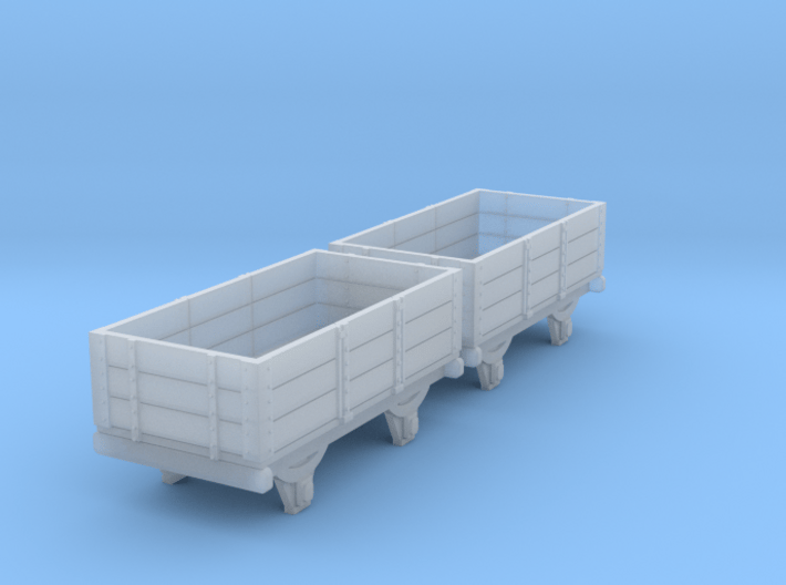 o-re-148fs-eskdale-3-plank-wagons 3d printed