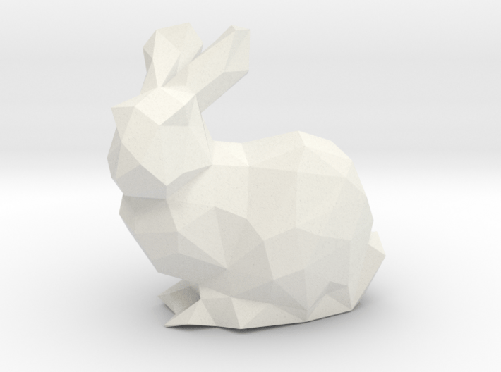 Low Poly Bunny Solid 3d printed