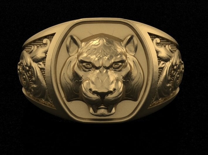 Tiger ring # 3 3d printed Add a caption...