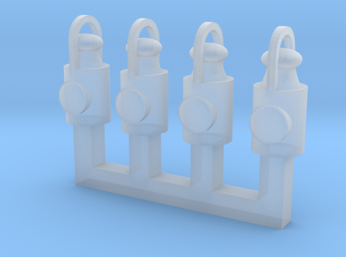 OO9 Scale Head Lamps (4 Pack) 3d printed 
