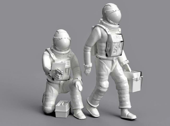 SPACE 2999 1/48 ASTRONAUT WORKING A SET 3d printed Render of the current 3D file.