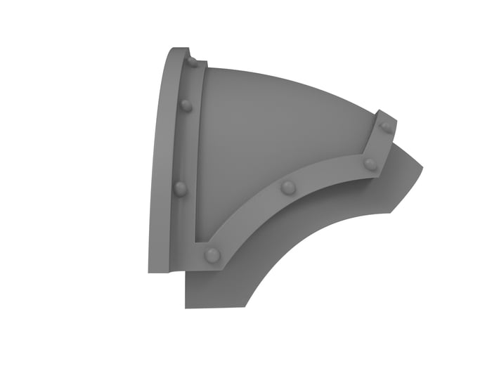 Mini Knight - Templar Shoulder Pad 3d printed 