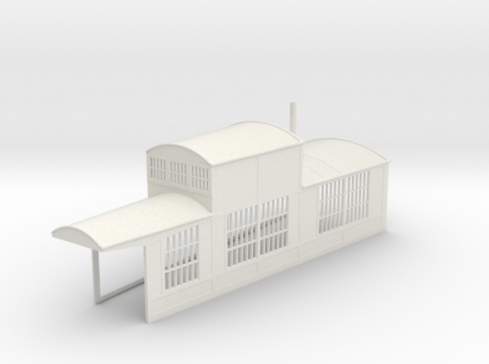 z-160-roundhouse-9-deg-right-side-section-open-1 3d printed