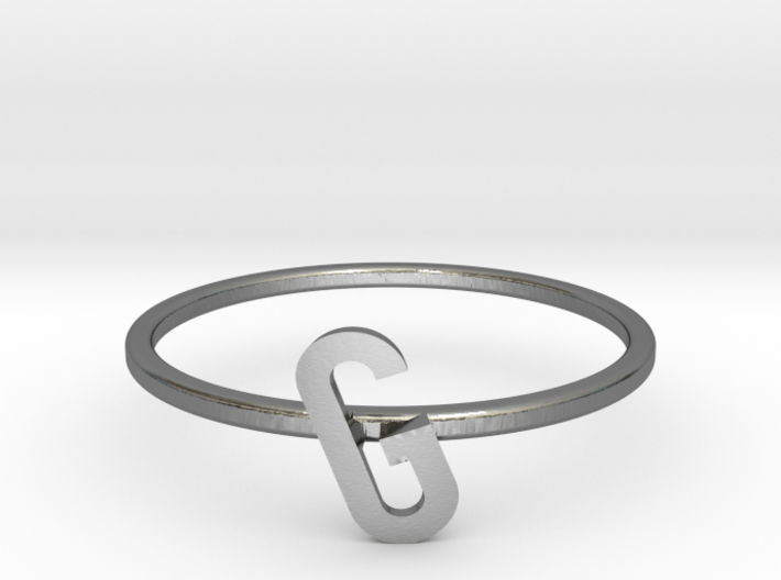 Letter G Ring 3d printed