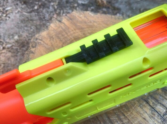 Front Top Rival Rail for Nerf Mercury XIX-500 3d printed