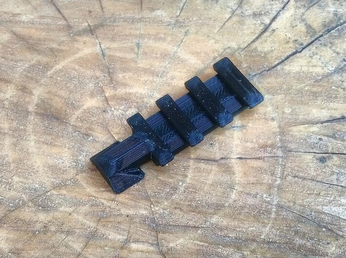 Front Top Rival Rail for Nerf Mercury XIX-500 3d printed 