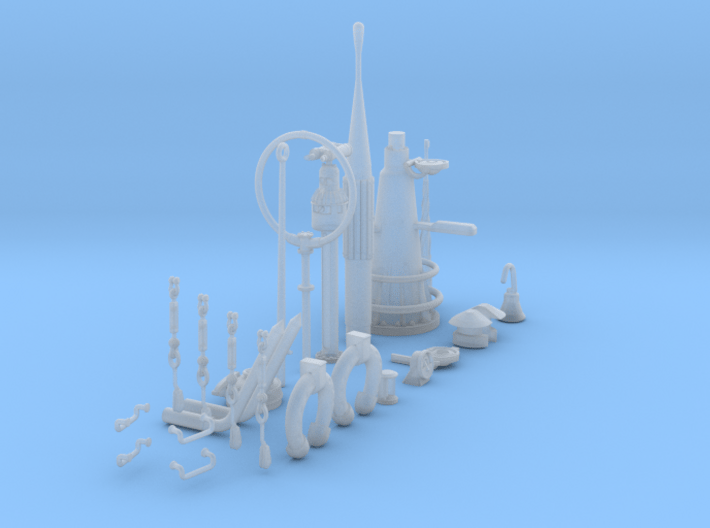 1/32 DKM U-Boot VIIC Conning Tower Detail KIT 3d printed